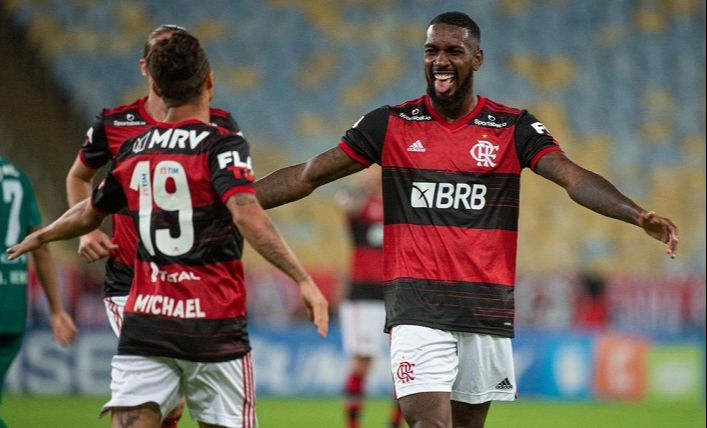 Gerson comemora gol (Foto: Alexandre Vidal/Flamengo)