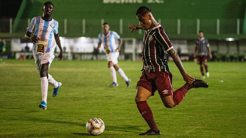 Com situação mais cômoda na tabela, o Fluminense foi o primeiro a entrar em campo, em Bacaxá (Saquarema, na Região dos Lagos), diante do Macaé (Foto: Lucas Merçon/ Fluminense FC)