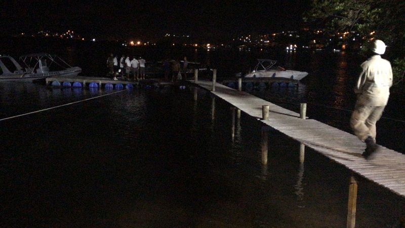 O caso aconteceu no final da tarde deste sábado (25) na baía de Vitória (Foto: Divulgação)