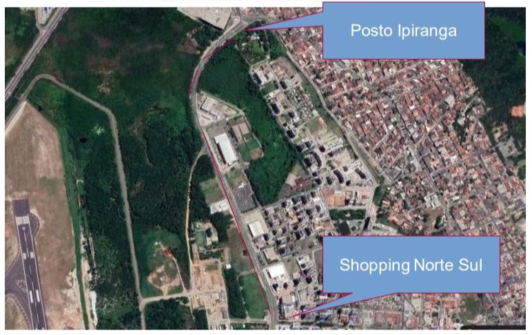 Trecho de interdição na Norte-Sul (Foto: Divulgação/PMV)