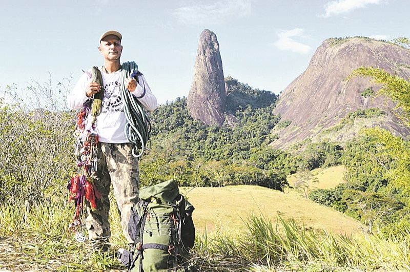 O alpinista Nicácio de Paula (Foto: Alessandro de Paula)