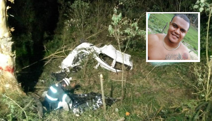 O jovem Yuri Carlos Tomé Vieira, 25 anos, morreu em acidente de carro no Caparaó (Foto: Divulgação)
