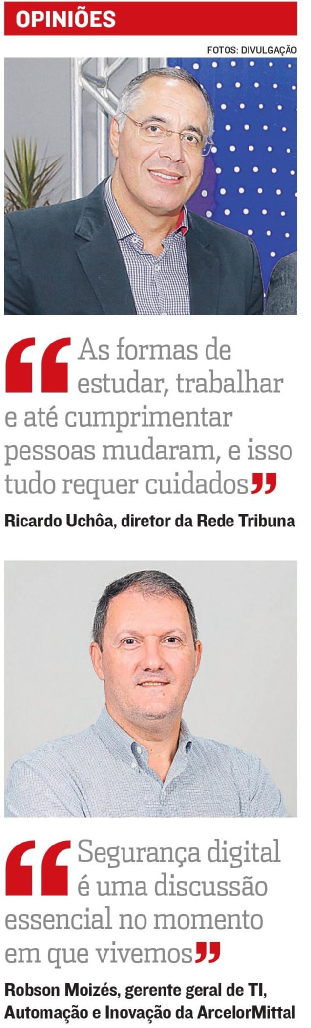 Opiniões (Foto: Reprodução jornal A Tribuna)