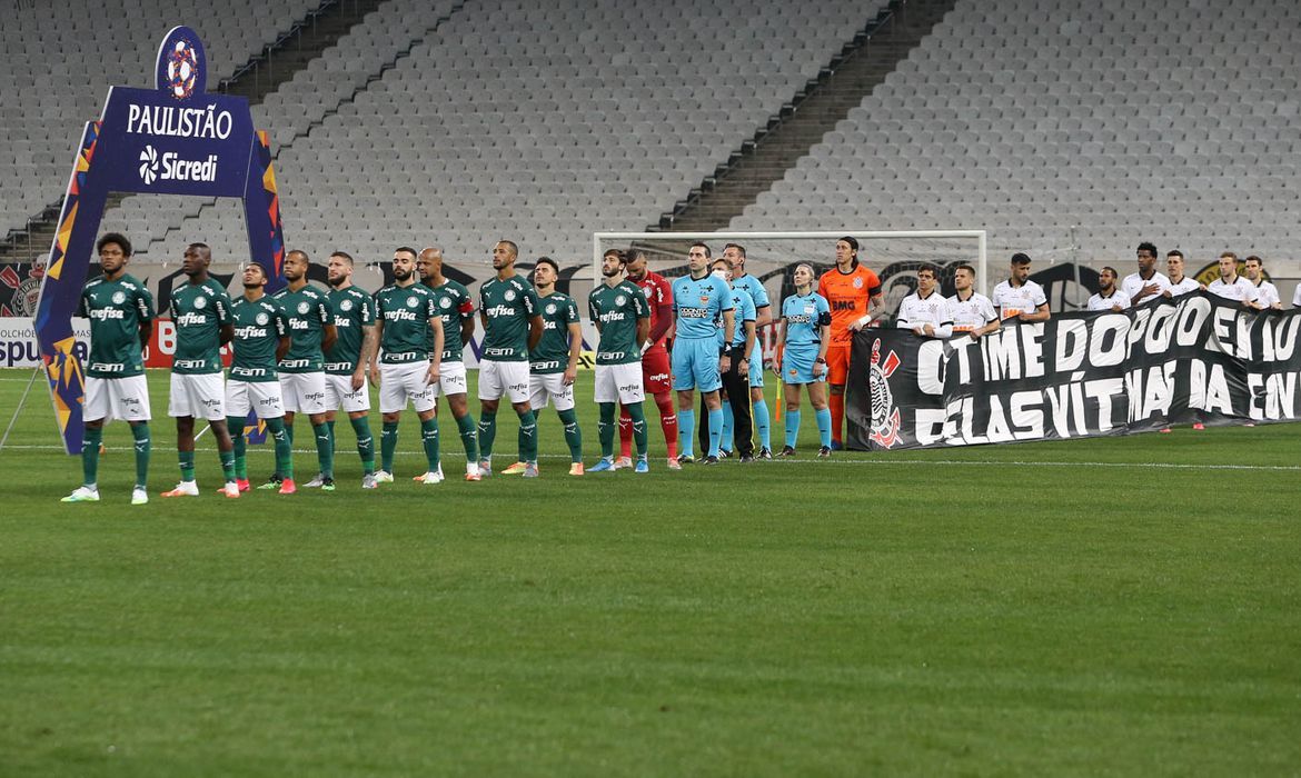 Corinthians venceu a partida na volta do Campeonato Paulista (Foto: Cesar Greco/ Palmeiras)