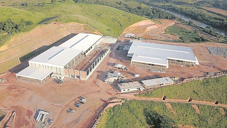 Parque industrial da Cooperativa de Laticínios Selita: 60% das obras concluídas na BR-101, em Cachoeiro (Foto: Divulgação)