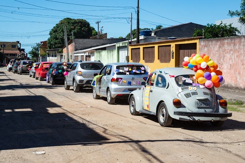 A carreata aconteceu na manhã desta quinta-feira (23) nas ruas do bairro Praia de Carapebus, na Serra (Foto: Divulgação)