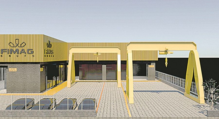 Projeção da nova fábrica da Fimag em Linhares: ampliação para atender ao aumento da procura no mercado (Foto: Fimag)
