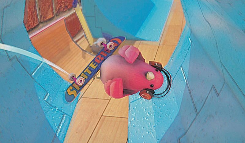 Em “SkateBIRD”, o jogador controla um passarinho em um skate, que deve passar por obstáculos (Foto: Divulgação)