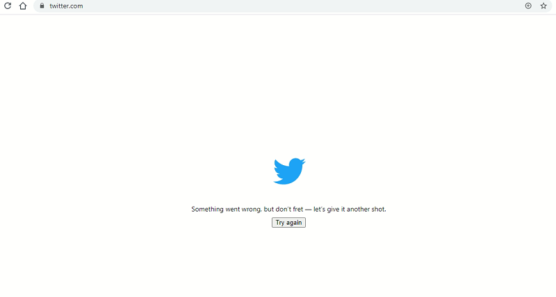 Mensagem aparece quando usuário tenta usar o Twitter pelo computador (Foto: Reprodução/Twitter)