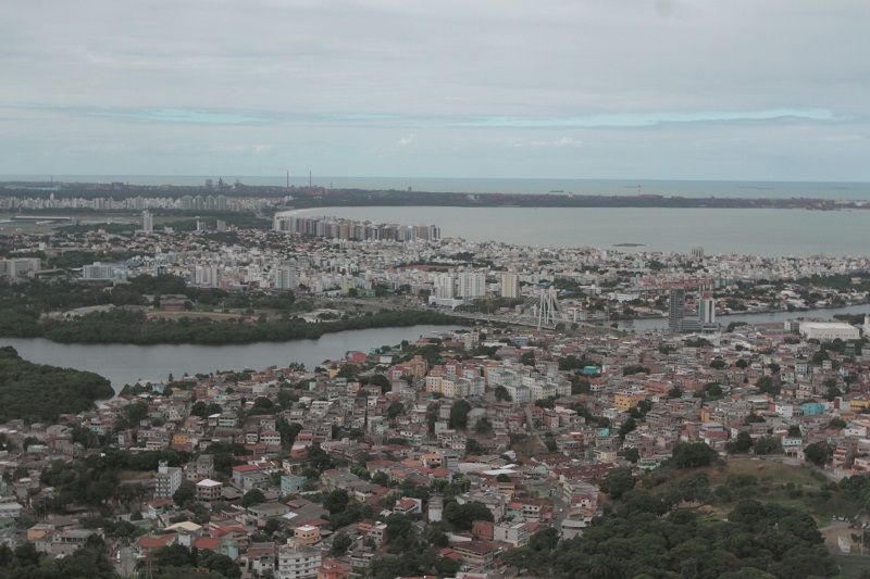 Vista de bairros de Vitória (Foto: Beto Morais/AT)