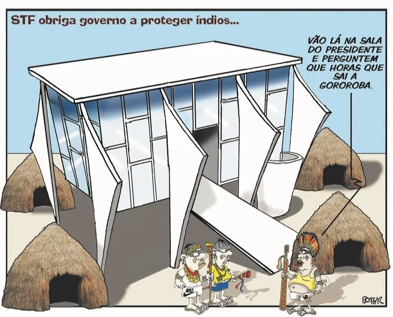 Imagem ilustrativa da imagem Charge do Dia: Direitos dos indígenas