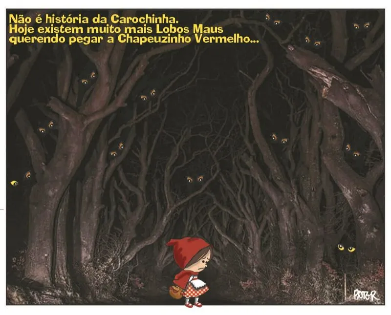 Imagem ilustrativa da imagem Abuso sexual contra crianças é o tema da Charge do Dia