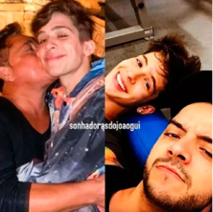 Imagem ilustrativa da imagem Filho critica Leonardo e posta foto com padrasto: "Manda foto e desaparece"