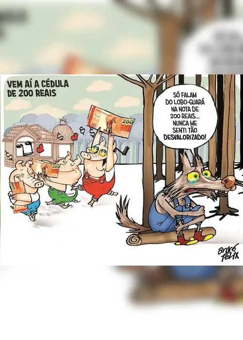 Imagem ilustrativa da imagem Charge do Dia: Nota de 200 reais