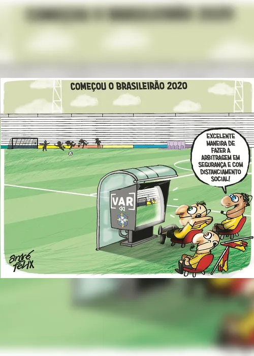 Imagem ilustrativa da imagem Charge do Dia: Distanciamento no Brasileirão