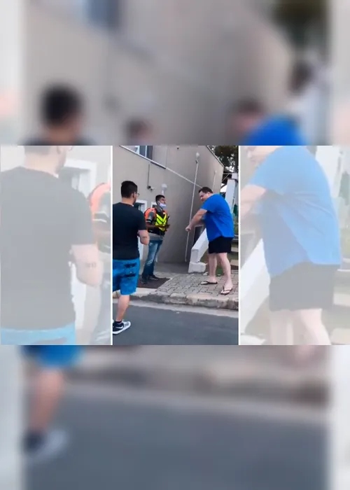 Imagem ilustrativa da imagem VÍDEO | Motoboy sofre ofensas racistas em condomínio de luxo: "Inveja disso aqui"