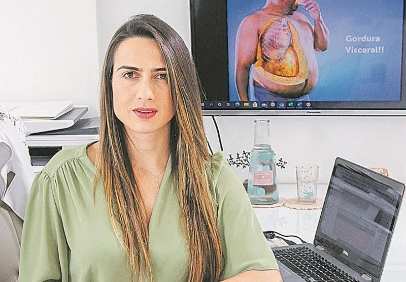 Mariana Comério alerta para  o aumento da circunferência abdominal