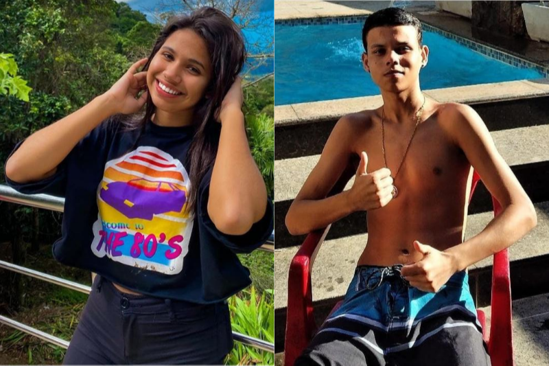Ana Júlia Caetano da Costa Benevenuto e Pablo Lírio, de 14 anos, sumiram de casa, em Cachoeiro (Foto: Acervo de família)