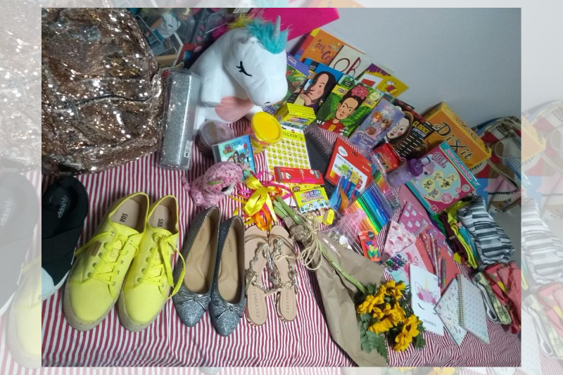 Brinquedos que a menina de 10 anos estuprada pelo tio ganhou (Foto: Divulgação)