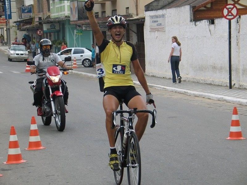 Bruno Freitas de Moraes participou de diversas competições de ciclismo. (Foto: Acervo pessoal)