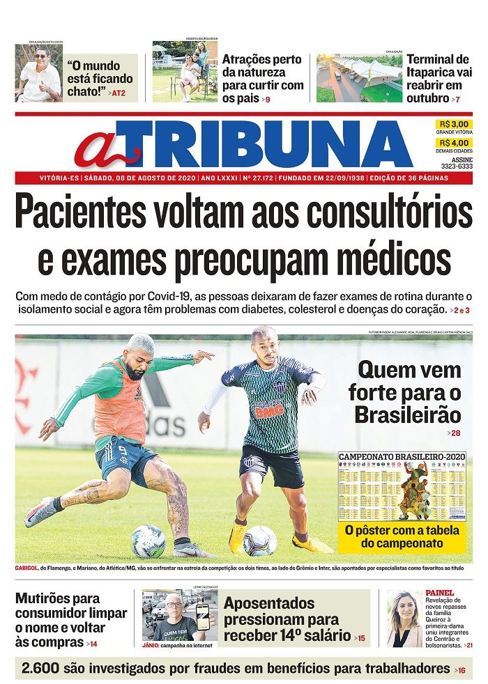Jornal A Tribuna (Foto: Reprodução Jornal A Tribuna )
