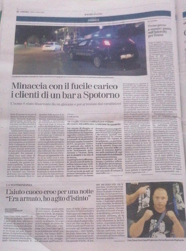O caso estampou as páginas de diversos jornais na Itália, entre eles o La Stampa (Foto: Divulgação)