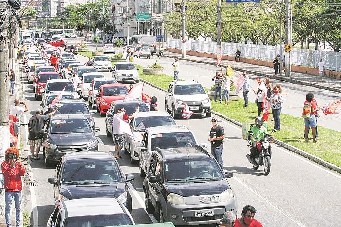 Carreata ocorreu em Vitória (Foto: Leone Iglesias/AT)