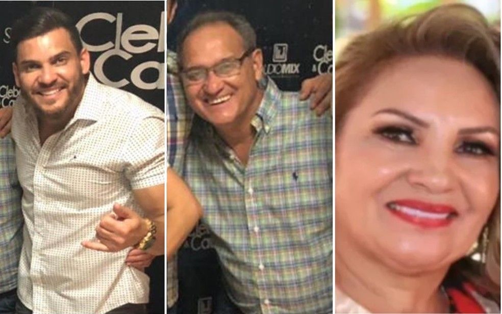 Cauan, o pai e a mãe segue internados se recuperando da Covid-19 em Goiânia (Foto: Montagem/G1)