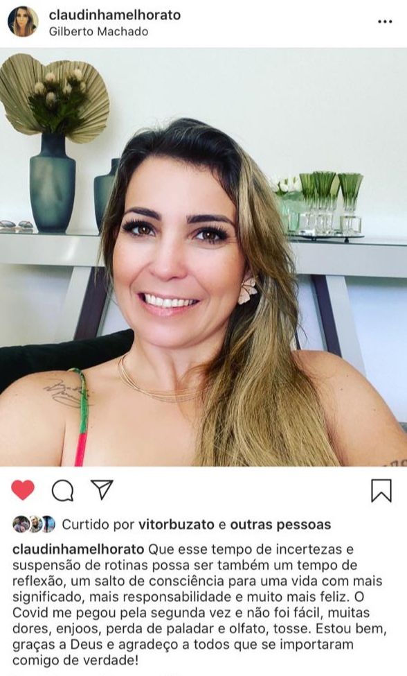 Cláudia Márcia Melhorato Melo falou sobre o caso nas redes sociais (Foto: Reprodução/Instagram)