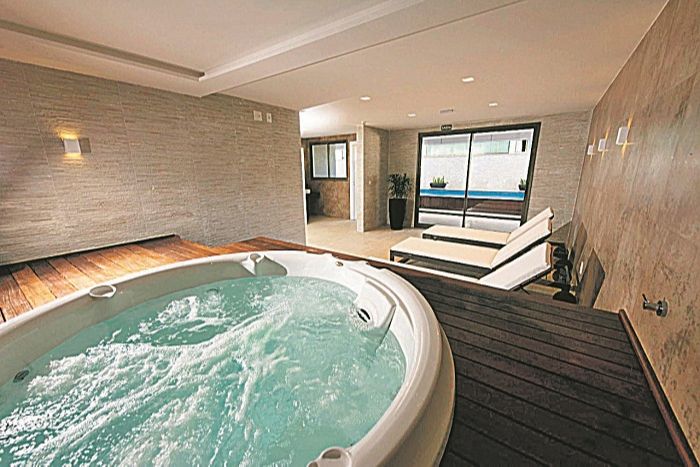 Edifício Parador, da Argo, conta com hidromassagem, piscinas e sauna (Foto: Divulgação/ Argo)