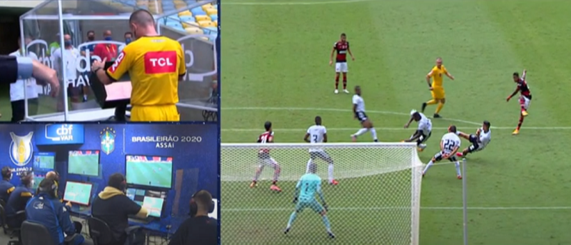 VAR em ação. Sistema é demorado, mas veio para o esporte evoluir (Foto: Reprodução)