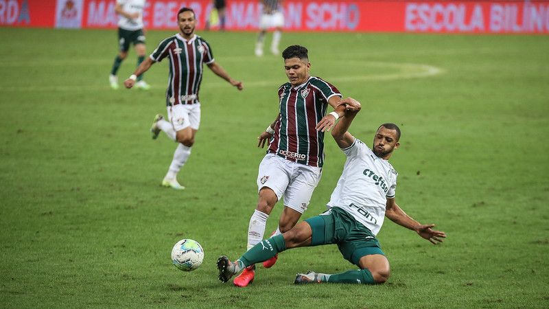 O Palmeiras não passou de um empate por 1 a 1 com o Fluminense (Foto: Lucas Merçon/ Fluminense FC)