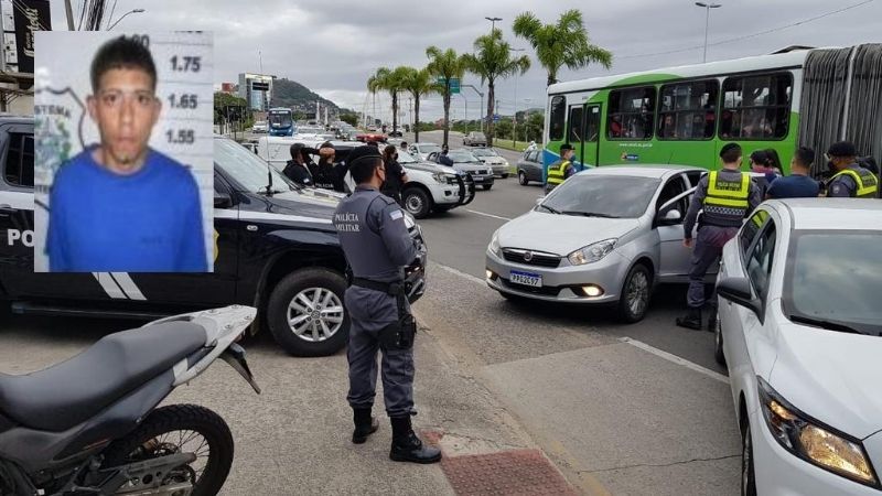 O foragido, identificado como Layson Poloni da Conceição, estava fora do sistema prisional desde o dia 6 de maio deste ano (Foto: Divulgação/ PCES)