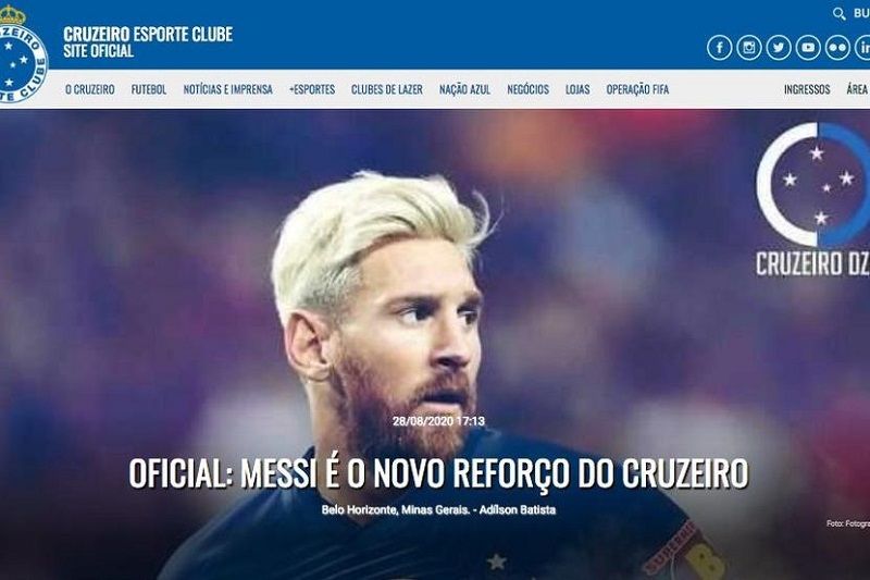 No anúncio do invasor, o craque assinaria sem custos com o clube mineiro por quatro temporadas e opção de renovação por mais um ano (Foto: Divulgação)