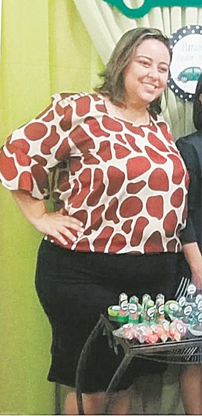 Antes de Naara knupp (Foto: Acervo Pessoal)