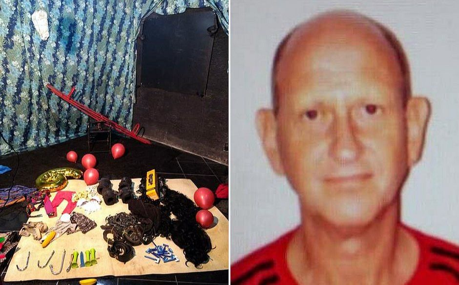 O alemão Klaus Berno Fischer foi preso acusado de produzir material de pornografia infantil. A prisão foi em Santíssimo, na zona oeste do Rio. (Foto: Divulgação/Polícia Civil)