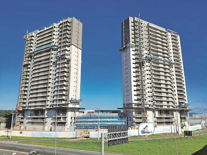 Prédios do loteamento Green Village, no bairro Darly Santos, em Vila Velha (Foto: Divulgação)