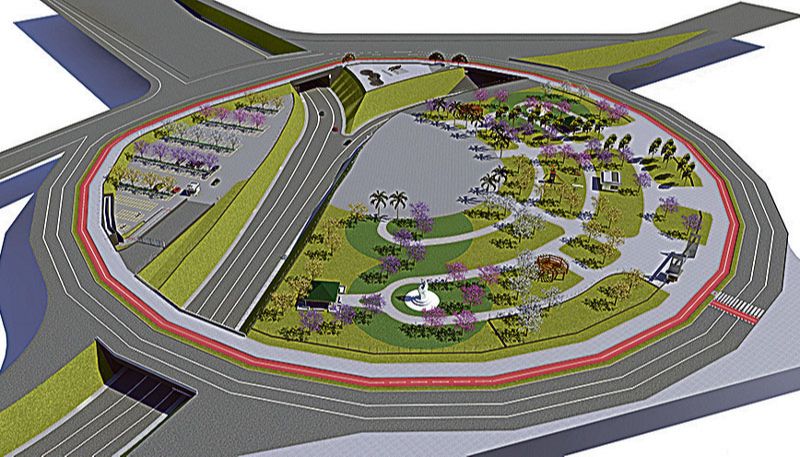 Projeto mostra como será a rotatória, que está orçada em R$ 40 milhões (Foto: Divulgação)