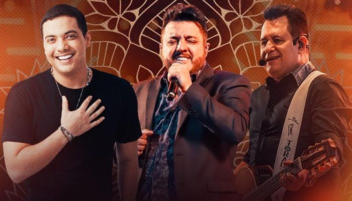 Wesley Safadão e Bruno e Marrone estarão juntos no sábado (Foto: Divulgação)