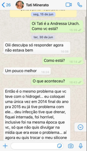 (Foto: Reprodução/WhatsApp/Metrópoles)