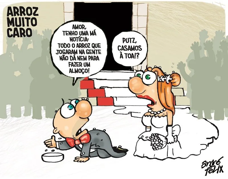 Imagem ilustrativa da imagem Charge do Dia: Preço do arroz