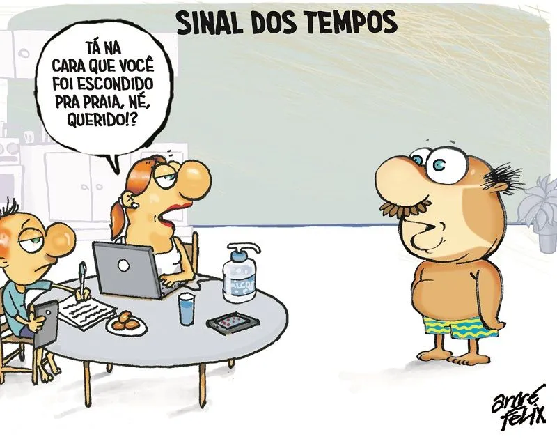 Imagem ilustrativa da imagem Charge do Dia: Sinal dos tempos