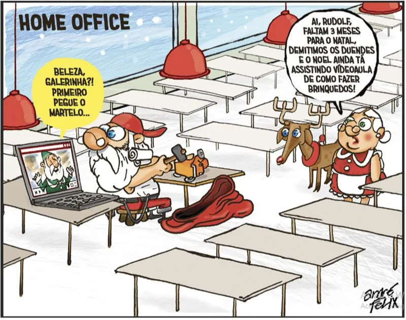 Imagem ilustrativa da imagem Natal tá chegando... Veja na charge de André Felix