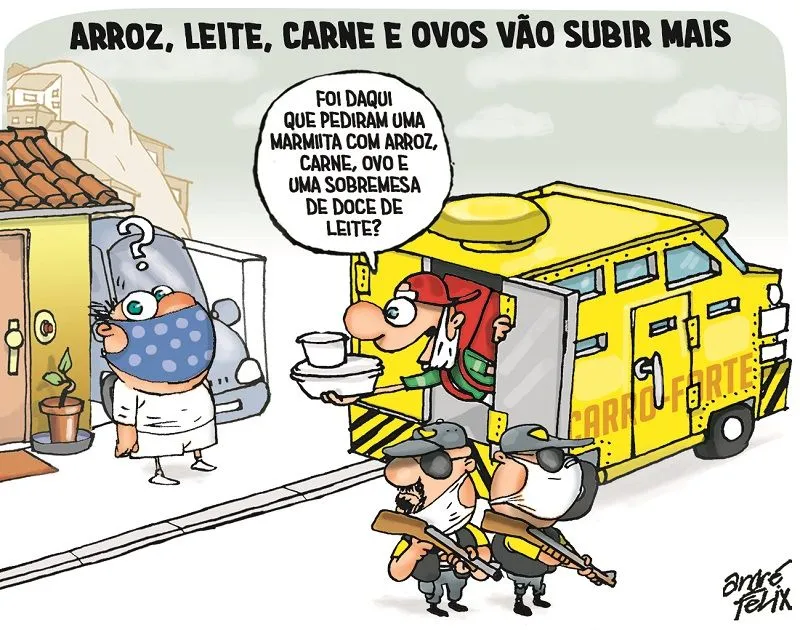 Imagem ilustrativa da imagem Charge do Dia: Alta no preço dos alimentos