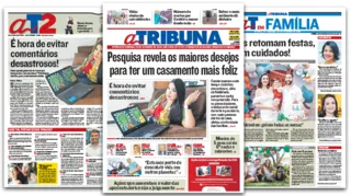 Imagem ilustrativa da imagem Veja a edição do jornal A Tribuna deste domingo