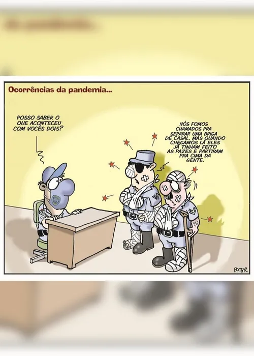 Imagem ilustrativa da imagem Charge do Dia: Ocorrências da pandemia