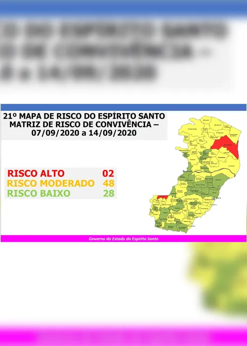 Imagem ilustrativa da imagem Vitória e Serra voltam a ter risco baixo para coronavírus