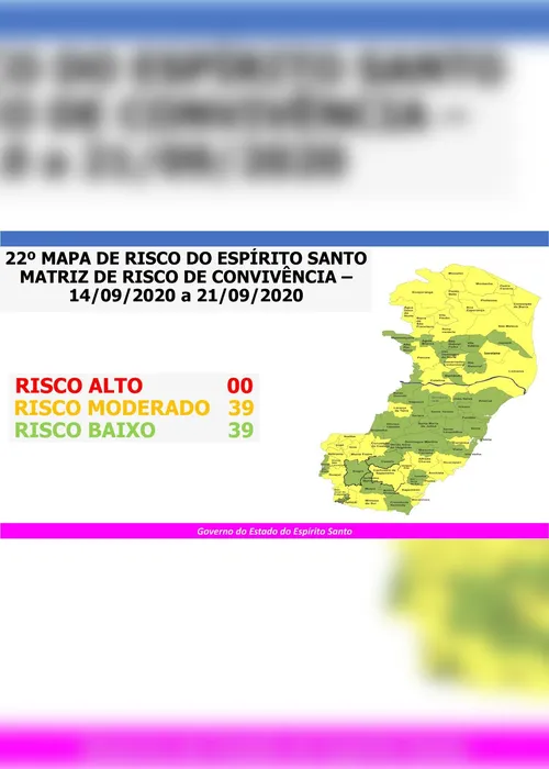 Imagem ilustrativa da imagem Estado não tem mais nenhuma cidade em risco alto de coronavírus