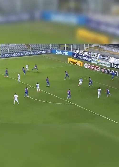 Imagem ilustrativa da imagem Com arbitragem polêmica, Santos vira sobre o Goiás, mas lesão de Marinho preocupa