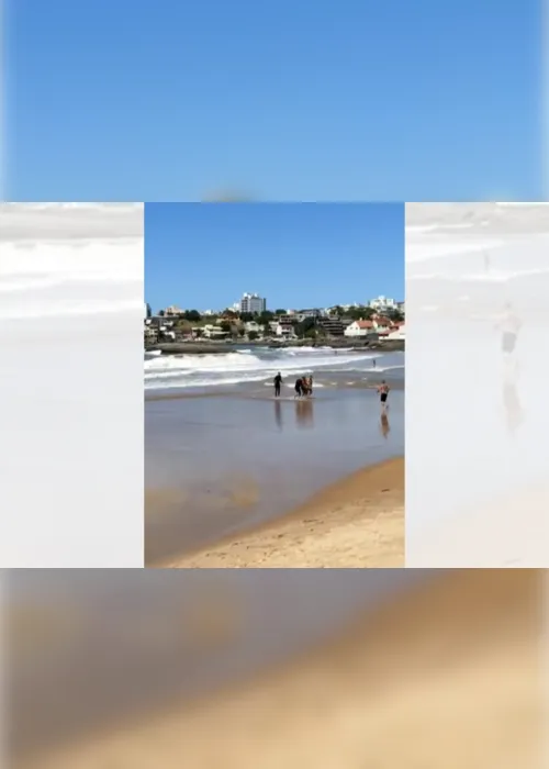 Imagem ilustrativa da imagem Turista mineiro morre após se afogar em praia de Guarapari. Veja vídeo do resgate
